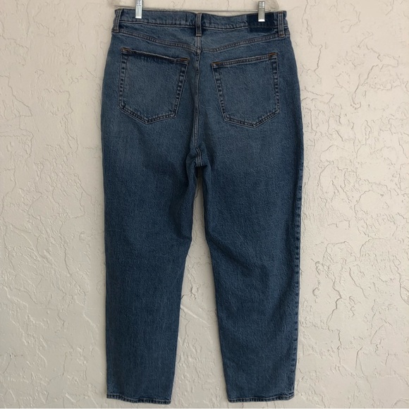 ABERCROMBIE The Dad High Rise Curve Love Crossover Button Fly Size 32/14 - Picture 8 of 12